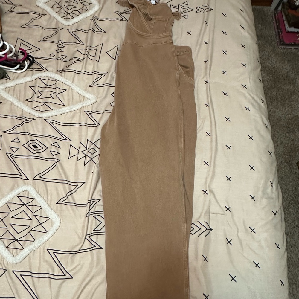 Stylish Tan Overalls